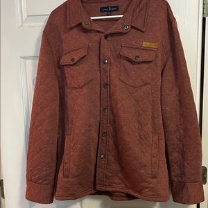 Simply Southern Rust Quilted Shirt Jacket